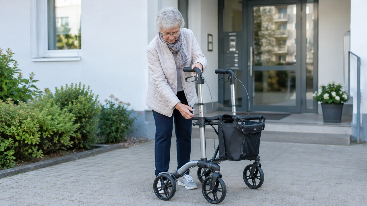 Rollator einstellen